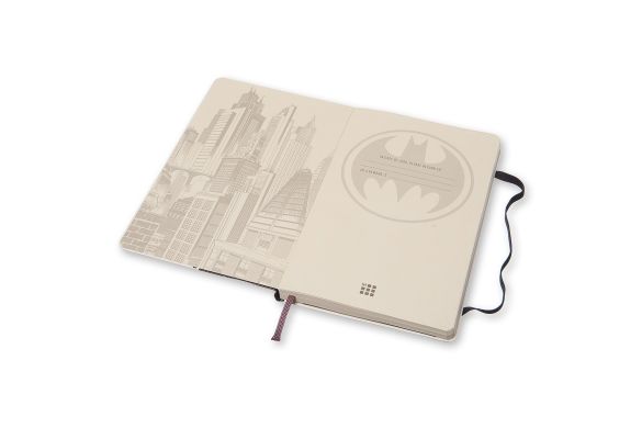 Записна книжка Moleskine Batman 13 х 21 см 240 сторінок в лінію Біла LEBA01QP060