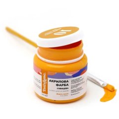Акрилова фарба глянцева Brushme Жовта темна AP5010