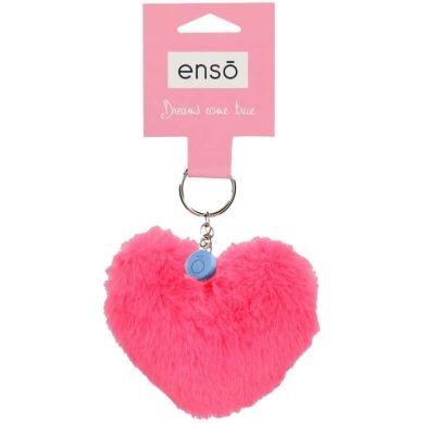 Брелок з помпоном ENSO (Енсо) СЕРДЦЕ КОРАЛ 9470222