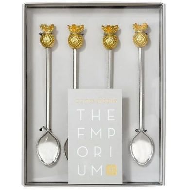 Чайні ложки з ручкою ананас 4 шт Talking Tables EMP-TEASPOON-PINE