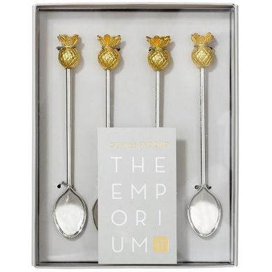 Чайні ложки з ручкою ананас 4 шт Talking Tables EMP-TEASPOON-PINE