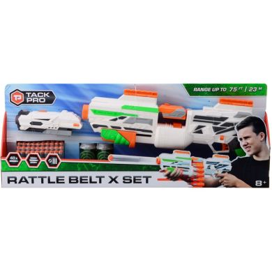 Дартбластер комплект Tack Pro Rattle Bel X з 40 дротиками та аксесуарами 50 см 31060