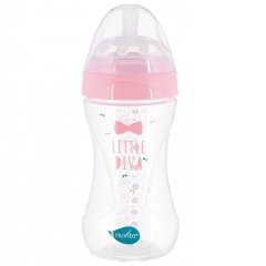 Дитяча антиколькова пляшечка Nuvita Mimic Collection 250 мл рожева NV6031, Рожевий