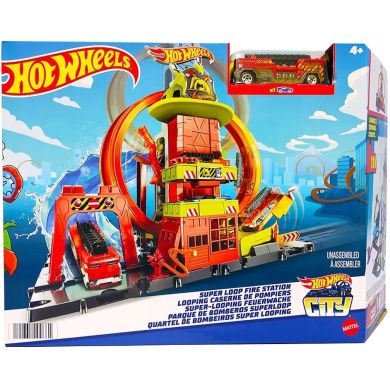 Ігровий набір Супер петля з пожежною станцією Hot Wheels HKX41