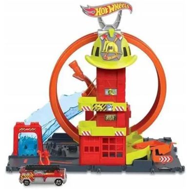 Ігровий набір Супер петля з пожежною станцією Hot Wheels HKX41