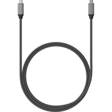 Кабель для синхронiзацii Satechi USB4 C to C Cable 100W Space Gray 80 cm ST-U4C80M