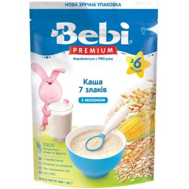 Каша молочна 7 злаків з 6 місяців 200 г Bebi 8606019654443