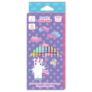 Кольорові олівці 12 pcs Sweet Dreams KL11248