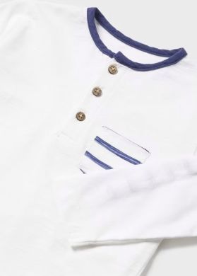 Комплект одягу для хлопчика штани, сорочка довгий рукав 3A, р.68 Темно-синій Mayoral 1554