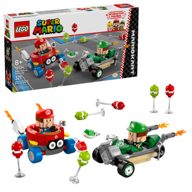 Конструктор Mario Kart Baby Mario vs. Baby Luigi LEGO Super Mario 72034