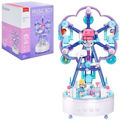 Конструктор SLUBAN M38-B1170 Music Box: Музыкальная карусель Аттракцион, 620 деталей