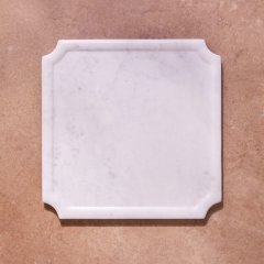 Квадратна дошка з рамкою з білого мармуру 30.5x30.5x1.25 Be Home 58-1101