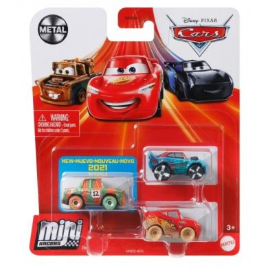 Набор CARS из трех металлических мини-гонщиков в ассортименте GKG01