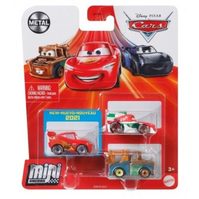 Набор CARS из трех металлических мини-гонщиков в ассортименте GKG01