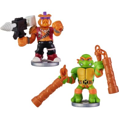 Набір для поєдинку Мікеланджело та Бібоп TMNT (Черепашки-ніндзя) Akedo 123221