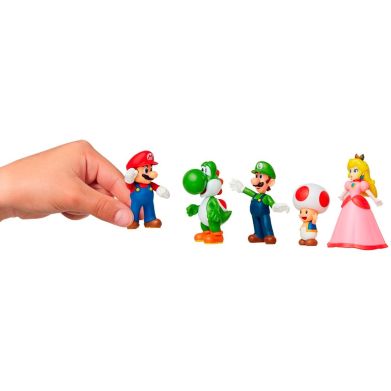 Набір ексклюзивних ігрових фігурок SUPER MARIO МАРІО ТА ДРУЗІ (5 фігурок, 6 сm) Super Mario 400904