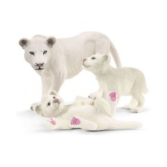 Набор игрушечных фигурок Львица с детенышами Schleich 42505