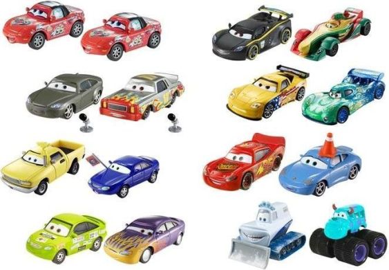 Набір машинок Mattel Тачки 3 2шт в асортименті DXV99
