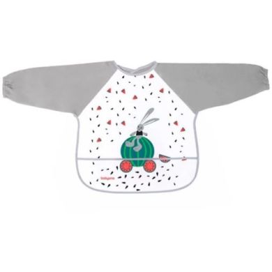 Нагрудник-фартух Шукач пригод 24м+ 35 см x 40 см BabyOno 837, Сірий