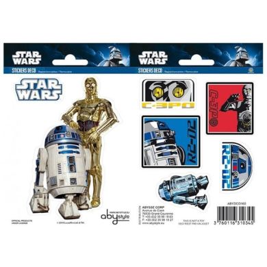 Наклейки Abystyle Звездные войны R2-D2/C3PO, 16х11 см/2 листа ABYDCO160