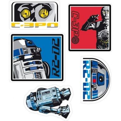 Наклейки Abystyle Звездные войны R2-D2/C3PO, 16х11 см/2 листа ABYDCO160