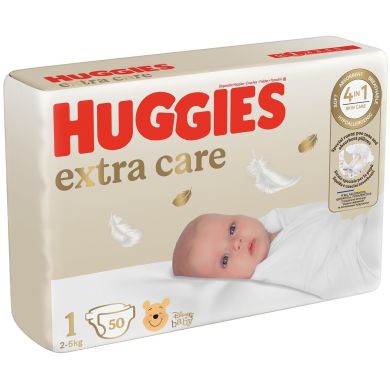 Підгузки Huggies Extra Care Розмір 1 (2-5 кг) 50 шт 9400112 5029053564883, S