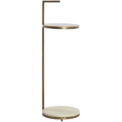 Приставний столик &Oslash;26x76 см LEDA, мармур, сіро-бронзовий Light&Living 8057782
