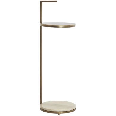 Приставной столик &Oslash;26x76 см LEDA, мрамор, серо-бронзовый Light&Living 8057782