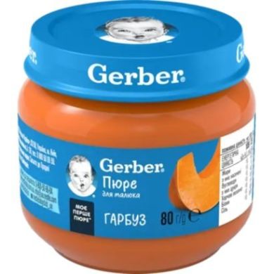 Пюре тыква 80 г, Gerber 7613287348173