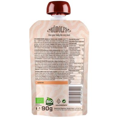 Пюре Морква органічне (90 г) Rudolfs 4751017943120