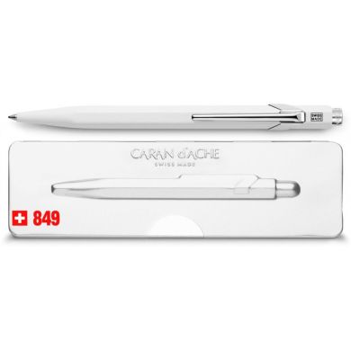 Ручка Caran d'Ache 849 Pop Line Белая, box 849.502