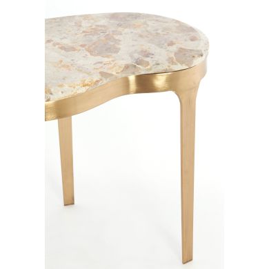 Столик 51x38x48 см GIULIO, мармур, тауп+антична бронза Light&Living 5522933