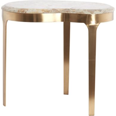 Столик 51x38x48 см GIULIO, мармур, тауп+антична бронза Light&Living 5522933
