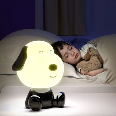 Светильник-ночник LED с аккумулятором Песик, черно-белый Kite K24-491-3-4, Белый