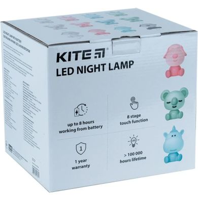 Светильник-ночник LED с аккумулятором Песик, черно-белый Kite K24-491-3-4, Белый