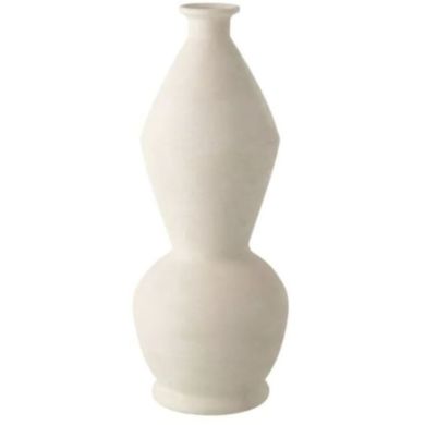 Ваза декоративна BORIS POTTERY біла (23x23x59cм) J-LINE 63007