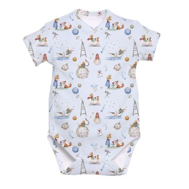 Боді кімоно з коротким рукавом 6-9 місяців My Little Pie Little Prince BSHL004