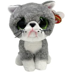 Детская игрушка мягконабивная Beanie Boos 36581 Серый котик FERGUS TY 36581