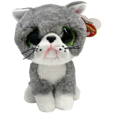 Дитяча іграшка м&rsquo;яконабивна Beanie Boos 36581 Cірий котик FERGUS TY 36581