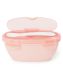 Дорожный набор для кормления Skip Hop Soft Coral контейнер и ложка коралловый 240 мл 252808, Розовый