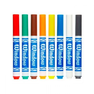 Набор фломастеров для рисования на стекле (washable), 8 шт Crayola 256344.024