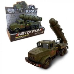 Игрушка военная техника арт.KR-2202-02 АВТОПРОМ КрАЗбатарейки свет звук. в корр. 32 5*19*12см