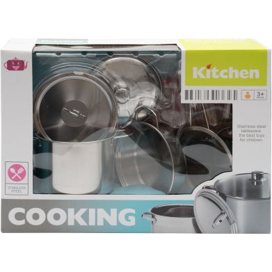 Игровой Набор кухонных принадлежностей из нержавеющей стали арт. PY555-35