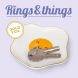 Керамічна тарілка Rings & Things Яйце Legami CPL0003