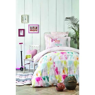 Комплект детского постельного белья детский Colirido Pink Junior Pique Karaca Home 200.16.01.0114, детский