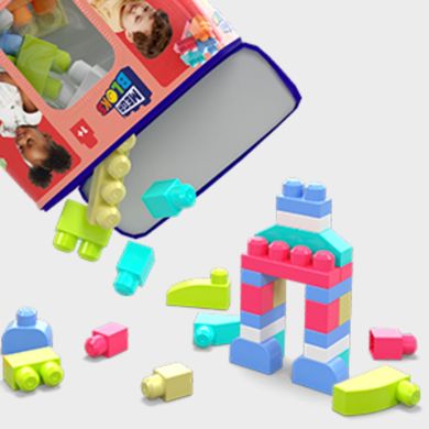 Конструктор Mega Bloks First Builders, рожевий DCH54, Рожевий