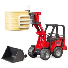Машинка игрушечная Мини-погрузчик Schaffer Compact 2630 с аксессуарами Bruder 02192