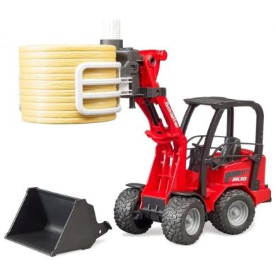 Машинка игрушечная Мини-погрузчик Schaffer Compact 2630 с аксессуарами Bruder 02192