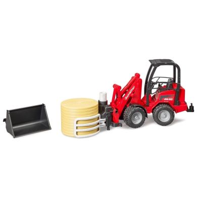 Машинка игрушечная Мини-погрузчик Schaffer Compact 2630 с аксессуарами Bruder 02192