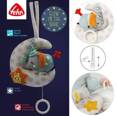 Музична Іграшка Слон на Місяці 18 cm Fehn 53067